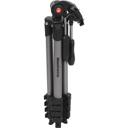 Manfrotto MKCOMPACTADV-BK Compact Advanced Tripod-Head with hot shoe mount 