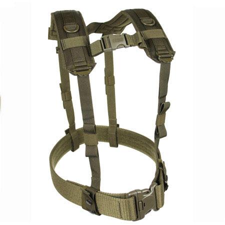 Military Fox Tactical Combat Y-Type Load Bearing Suspenders Olive Drab Nylon 