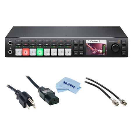 Blackmagic Design ATEM Television Studio HD Live Production Switcher -  Bundle With 6' Standard PC Power Cord, NEMA 5-15P to IEC 60320-C13, 18/3  SVT, 