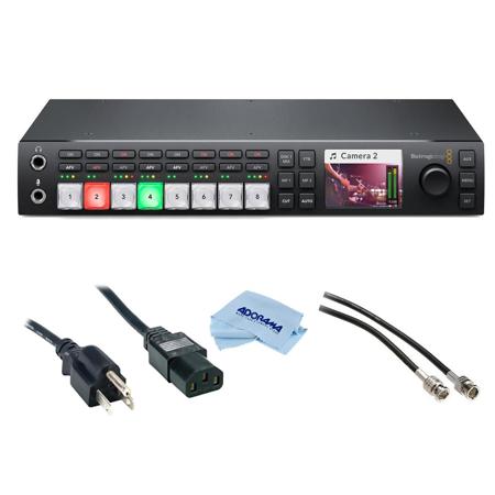 Blackmagic Design ATEM Television Studio HD Live Production Switcher - Bundle With 6' Standard PC Power Cord, NEMA 5-15P to IEC 60320-C13, 18/3 SVT,