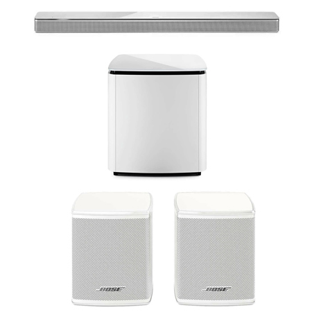 Bose Soundbar 700 Arctic White WBass Module 700/Wireless Speakers Pair 795347-1200