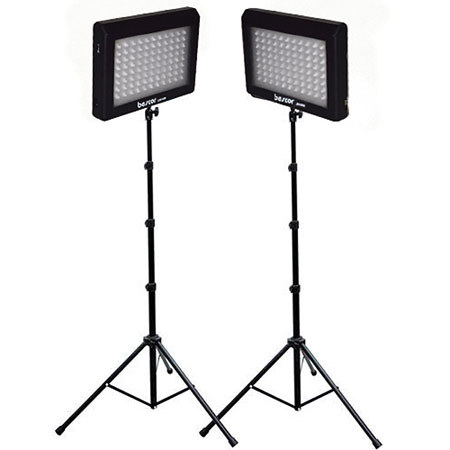 Bescor LED-95DK2 LED Video Light Kit with Light Panels LED ...