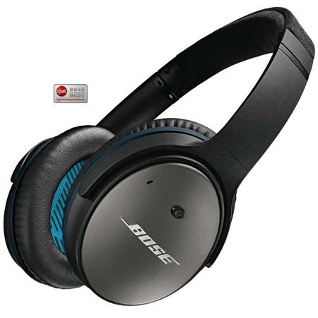 Used Bose Quietcomfort 25 Acoustic Noise Cancelling Headphones With Inline Mic Remote For Samsung And Android Devices Black 0110