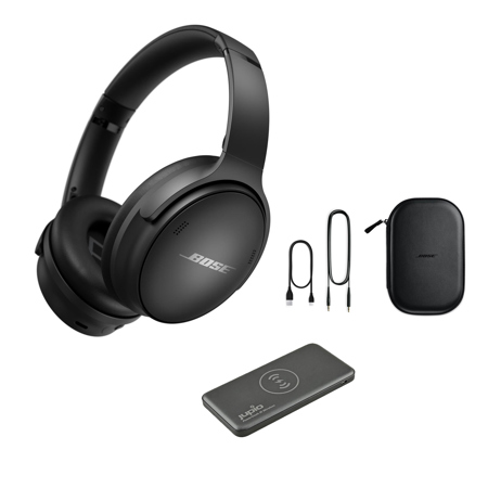 Mania Lærd madlavning Bose QuietComfort 45 Headphones, Triple Black with Power Bank Charger  866724-0100 AK