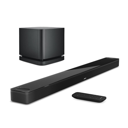 snak Bemærkelsesværdig hun er Bose Smart Soundbar 900 with Bass Module 500 for Soundbar, Black  863350-1100 C