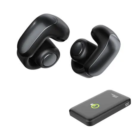 Bose Ultra Wireless Open Earbuds Black With Power Bank