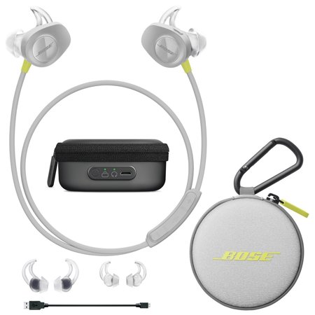 Bose Soundsport Wireless Headphones Citron With Bose Charging Case