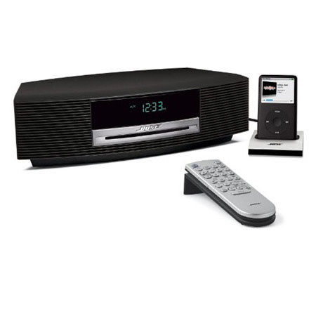 Bose Wave Music System III with Universal iPod Dock and Premium Backlit  Remote, Graphite