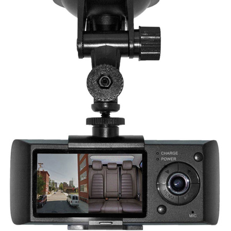 Brickhouse Security Dual View Car Camera System Includes Vehicle Mounted Power Supply Vehicle Mount Gps Receiver Cable