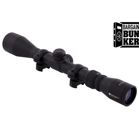 BRESSER.hunter 4-12 x40 rifle scope reticle weaver rings bright&clear 