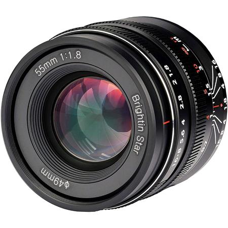 Brightin Star 55mm f/1.8 Full Frame Manual Lens For Canon RF Mount Camera EOS-R 