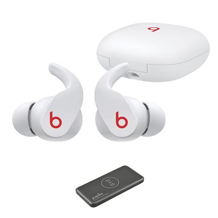 オーディオ機器 ヘッドフォン Beats by Dr. Dre Beats Fit Pro Earbuds, Beats White w/ 10000mAh Wireless  Charger