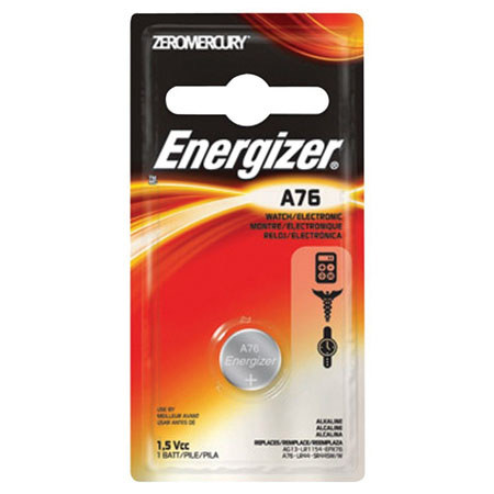 Batteria A Bottone Energizer A76 – 1,5V – Alcalina – LR44 / 357 – Confezione Singola – Scadenza 2021