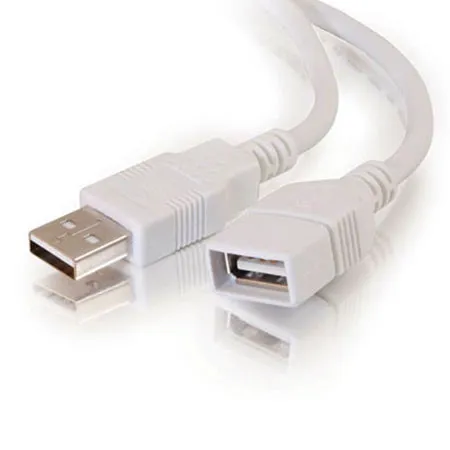 C2G Cables to Go 3m (9.8') USB 2.0 A Male to A Female Extension Cable, White