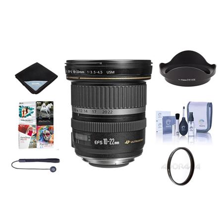 Oude man pariteit Let op Canon EF-S 10-22mm f/3.5-4.5 USM Lens with Free Accessories Kit 9518A002 NK