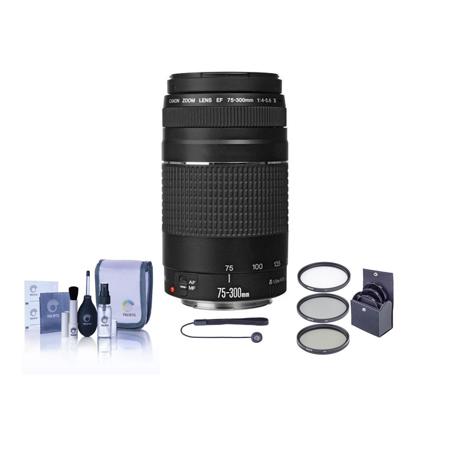 Canon Ef 75 300mm F 4 5 6 Iii Lens With Free Basic Accessory Bundle 6473a003 A