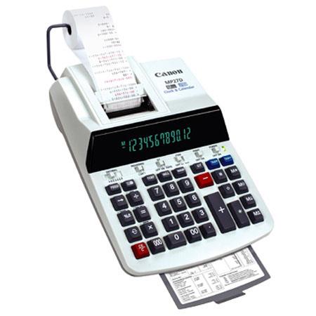 Working Canon MP27D 12 Digit 2 Color Calculator With Calendar & Clock Used 