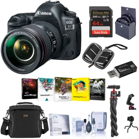 Canon EOS 5D Mark IV DSLR with 24-105mm USM Lens With Free PC