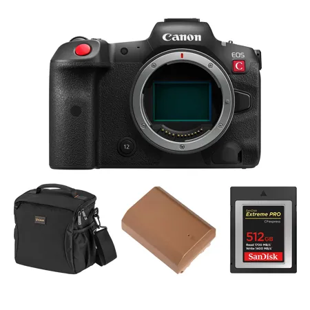 Canon EOS R5 C MirrorlessCamera, with 512GB Memory Card, Shoulder
