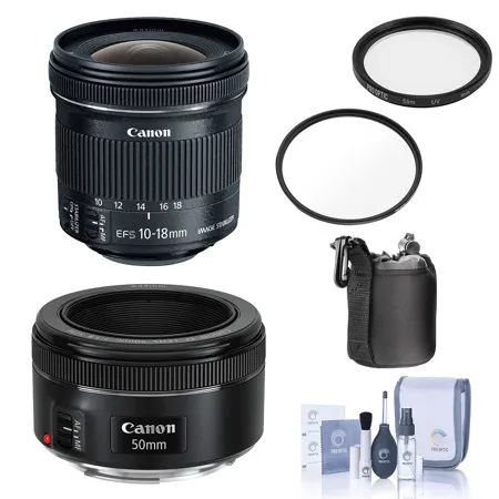 Canon Portrait & Travel 2-Lens Kit Bundle with Free Accessories