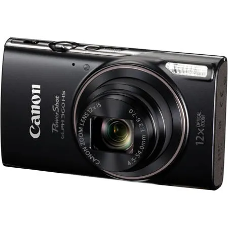 Canon PowerShot ELPH HS 360 Digital Camera, Black