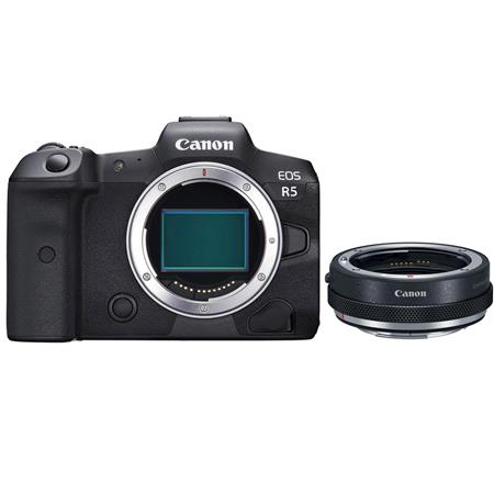stun Opstå forståelse Canon EOS R5 Digital Camera Body Bundle with Control Ring Mount Adapter EF- EOS R 4147C002 AK