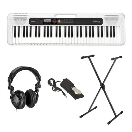 Casio CT-S200 61-Key Piano Style Portable Keyboard, White with
