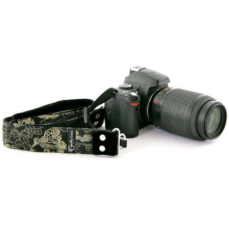 Capturing Couture Camera Straps by Capturing Couture: Lotus Night 1.5" Silk SLR/DSLR Camera Strap