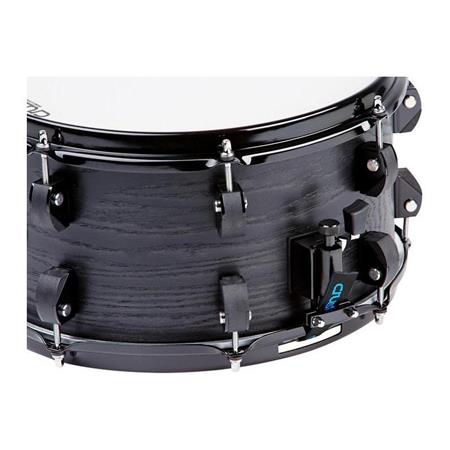 Crush Drums Chameleon Ash 13x7 Snare Drum Trans Satin Black C2a13x7201