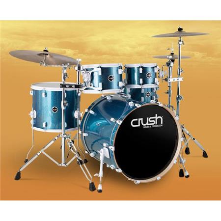 Crush Drums Chameleon Complete 13x7 Snare Drum Light Blue Sparkle Ccbs13x7914