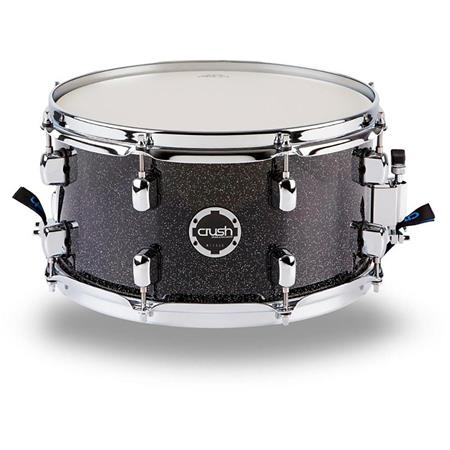 Crush Drums Sublime E3 Maple 13x7 Snare Drum Black Multi Sparkle S3ms13x7610