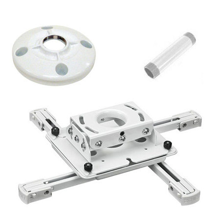 Chief Kitpd003 Projector Mount Kit Includes Rpau Universal Projector Mount Cms003 3 Extension Column And Cms115 Ceiling Plate White