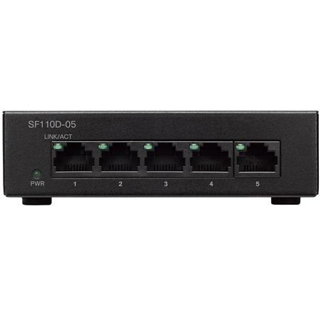 Cisco SF110D-05 5-port 10/100 Unmanaged Switch with Metal Chassis 