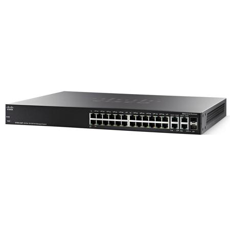 Cisco Small Business SF300-24MP 24-Port 10//100 PoE Managed Switch w// Power Cord