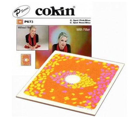 Cokin P673 Yellow/Pink Center Spot Bicolor Filter, P-Series