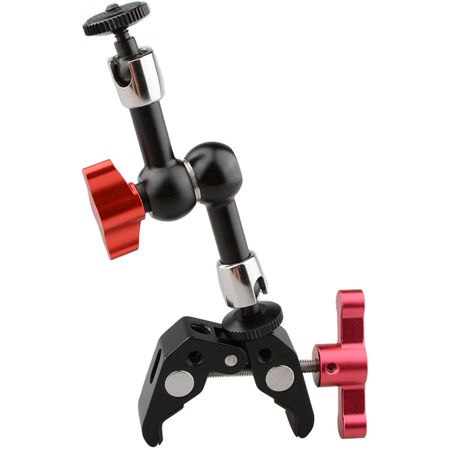 CAMVATE Pôle Support à Pince Super Clamp + Rotule 360° Pour Moniteur Mini 7" Et Appareils Photo