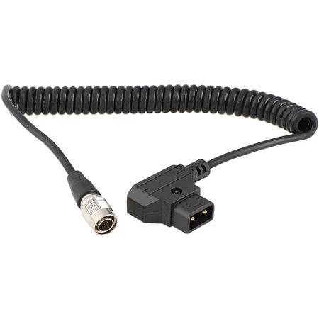 Hirose 4-polig Auf D-Tap Spiralkabel 60 Cm – Für ZAXCOM, Sound Devices, Zoom Recorder, Stromversorgung