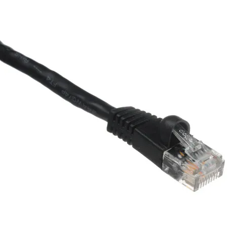Comprehensive 50' Cat5e 350Mhz Snagless Patch Cable, Black