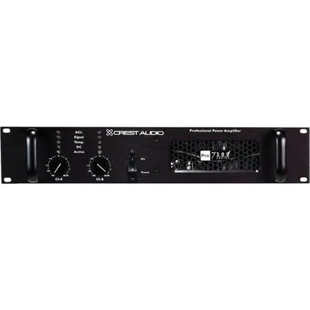 Crest Audio Pro 7200 Professional Stereo Power Amplifier, 3300W