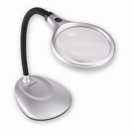 Carson Lm 20 2x Deskbrite 200 Desk Lamp Magnifier With 5x Power