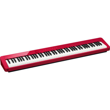 Casio PX-S1000 Privia 88-Key Slim Digital Console Piano with 18 Tones, Red  PX-S1000RD
