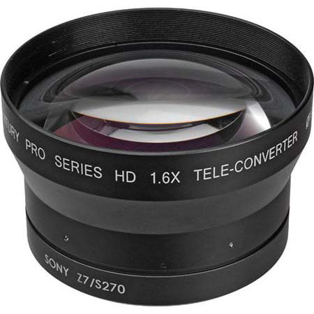 Teleconvertitore Century Pro Series HD 1,6x 102mm Con Custodia E Protezioni