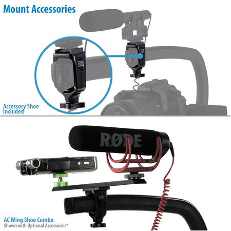 Nikon Sony Panasonic / Lumix Style DSLR Cam Caddie Scorpion EX Shoulder Support Kit W/ Tripod Mount / Handheld Stabilizer and Accessory Mounts for LED Lights Microphones and Monitors Compatible with Canon