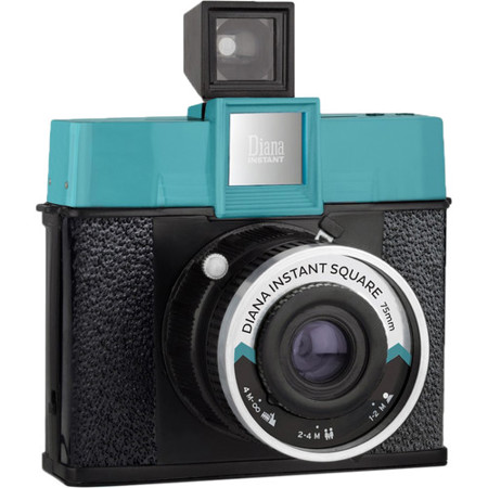 Lomography Diana Instant Square Camera With 75mm Lens Blue And