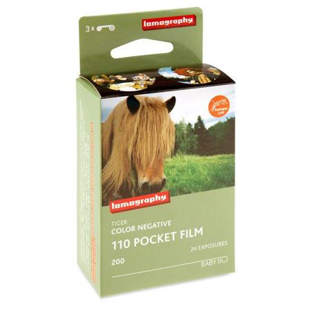 Pack De 3 Pellicules Couleur Lomography Color Tiger 110 - ISO 200, Pour Appareils Photo 110 Format Poche
