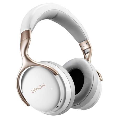 Denon Global Cruiser Series AH-GC30 Over-Ear Premium Wireless Noise  Cancellation Headphones with Dual Mic & aptX HD Bluetooth, White