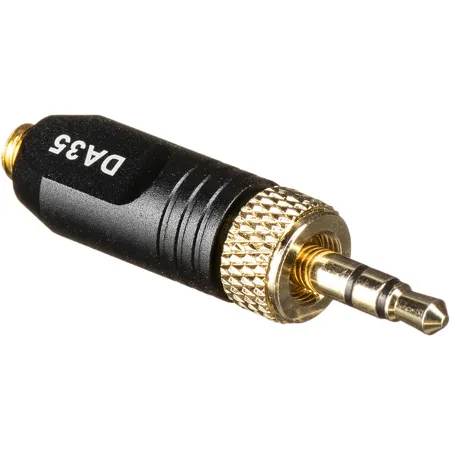 DEITY DA35 MicroDot to Standard Locking 3.5mm Adapter (Black)