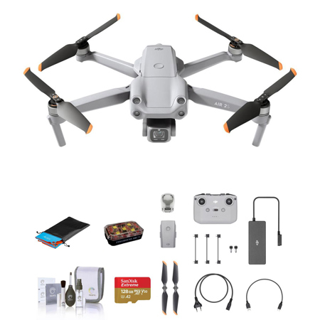 DJI Air 2S 4K Drone Fly More Combo with 128GB Card, Strobe Light &  Accessories