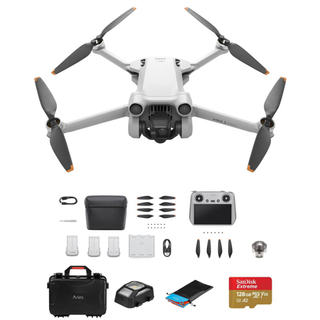 DJI Mini 3 Pro Drone with RC Remote Controller, Fly More Kit with Hard Case Kit