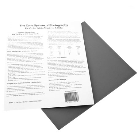 Adorama Delta Gray Cards Exposure Aid Pack Of Two De 22010 Adorama